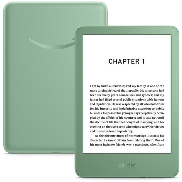 Buy Amazon Kindle 2024 6 Inch 16GB Wi-Fi E-Reader - Matcha Green