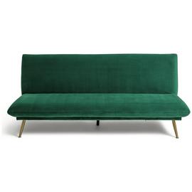 Buy Habitat Matteo Velvet Clic Clac Sofa Bed Teal Sofabeds