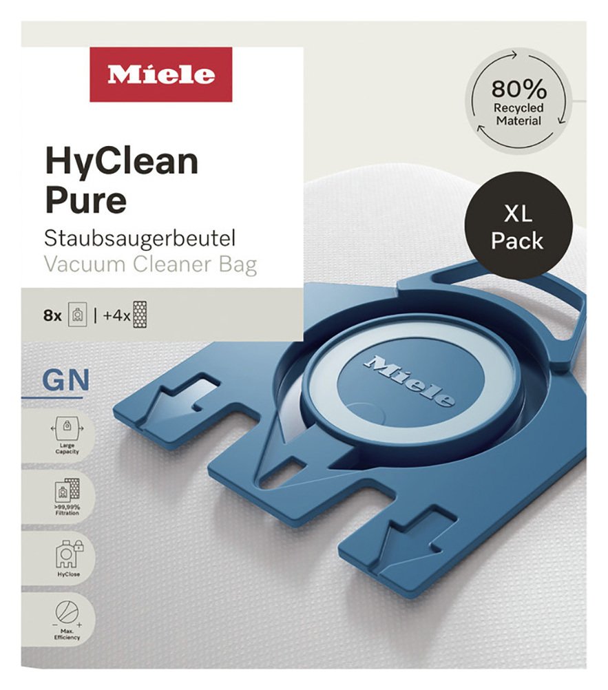 Miele HyClean Pure GN Dust Bags - XL Pack of 8