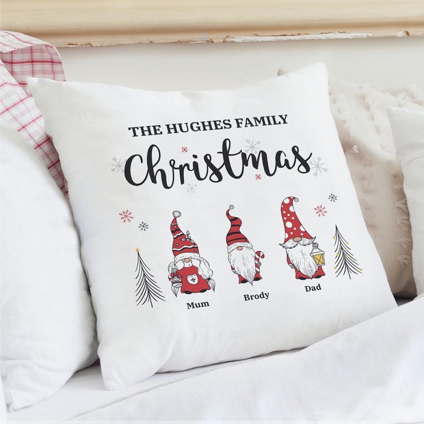 Buy Personalised Message Gonk Family Christmas Cushion Cushions Argos