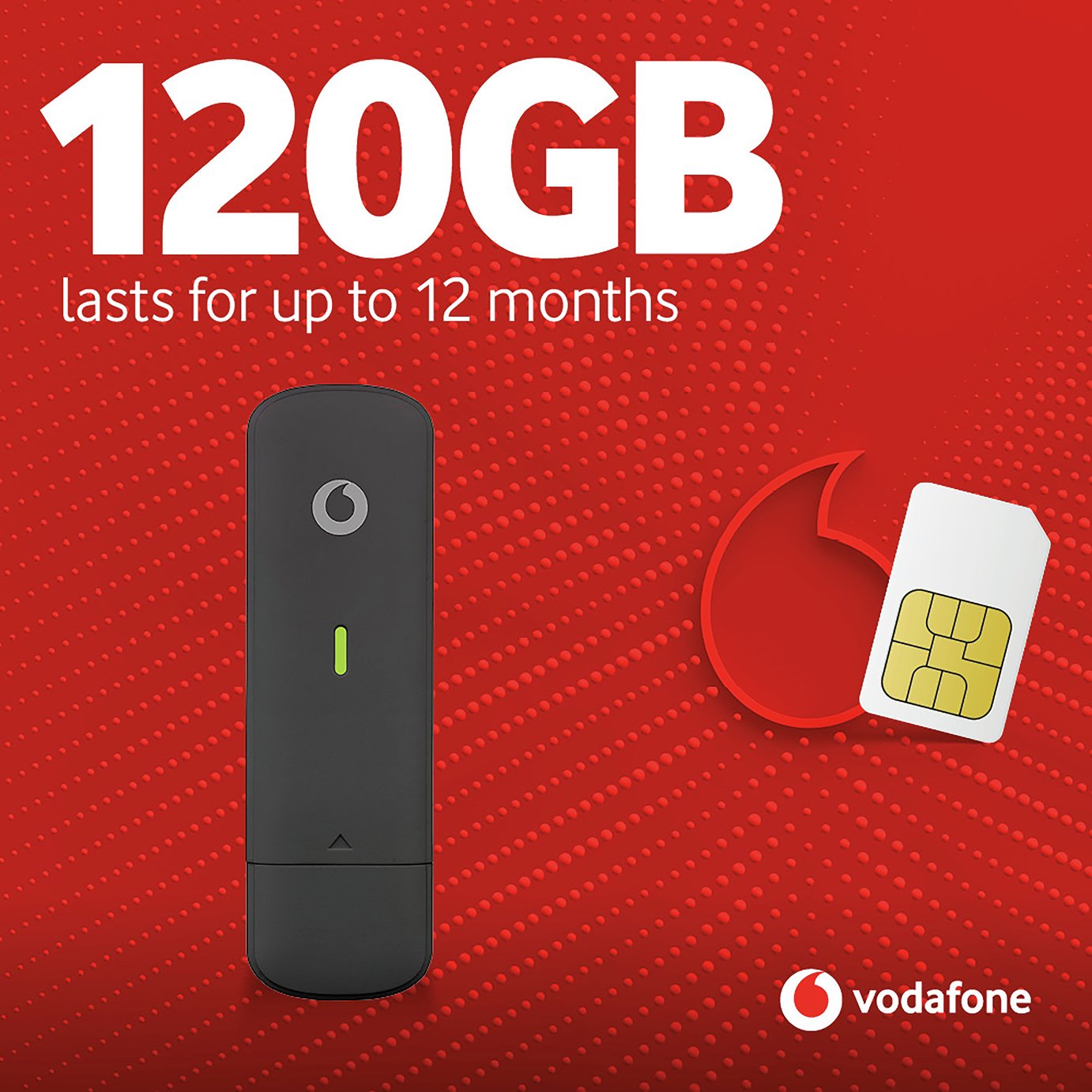 Vodafone 120GB Data Dongle - 365 Days