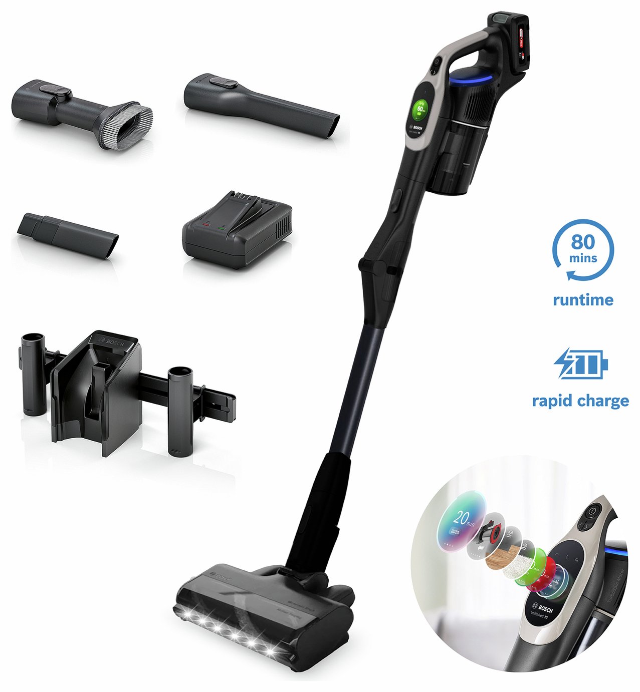 Bosch Unlimited 10 Cordless Vacuum Cleaner with MicroClean