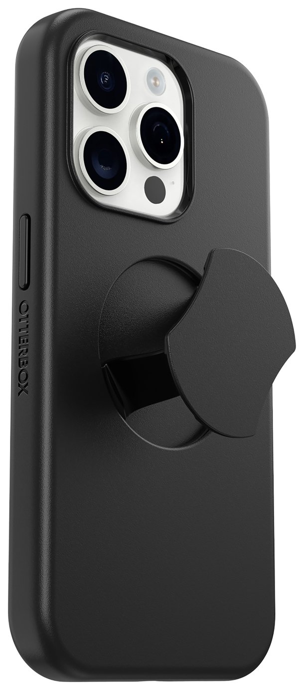 OtterBox OtterGrip iPhone 15 Pro Phone Case MagSafe Black