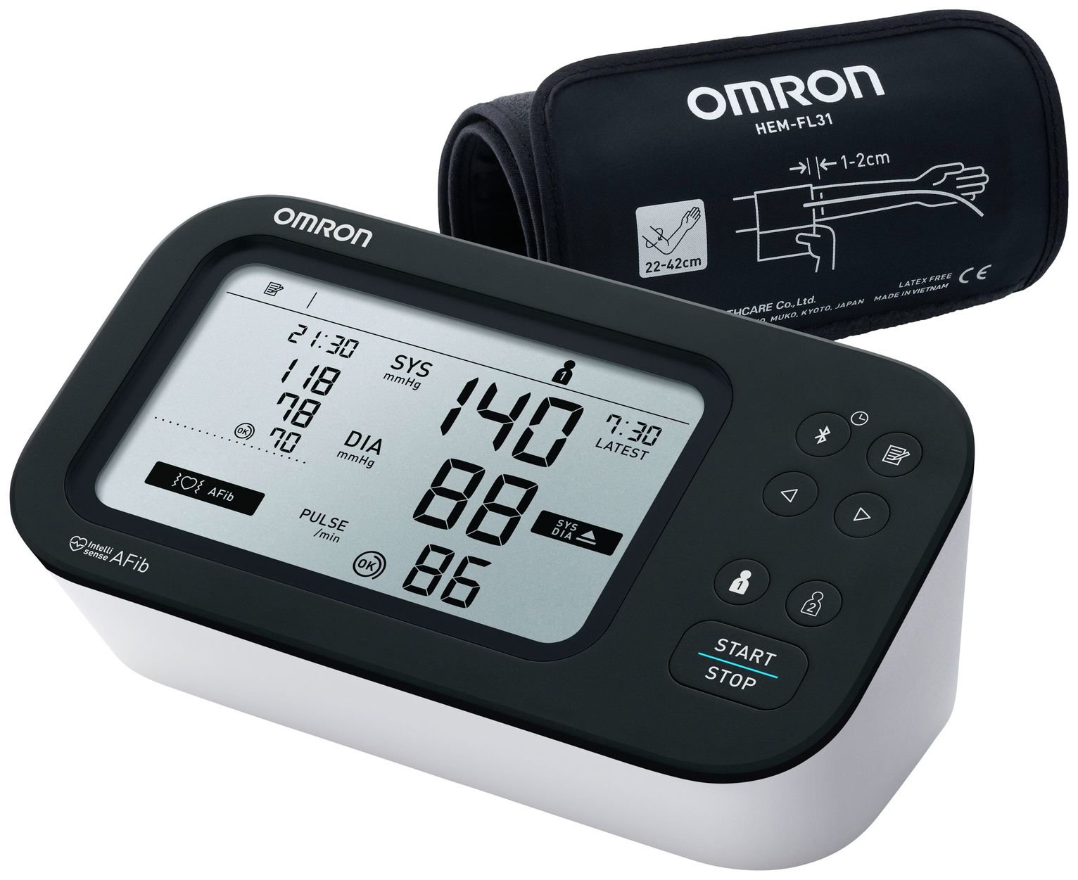 OMRON M7 Intelli IT AFib Upper Arm Blood Pressure Monitor