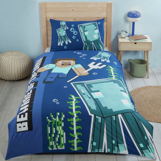 Minecraft glow in the dark blanket sale
