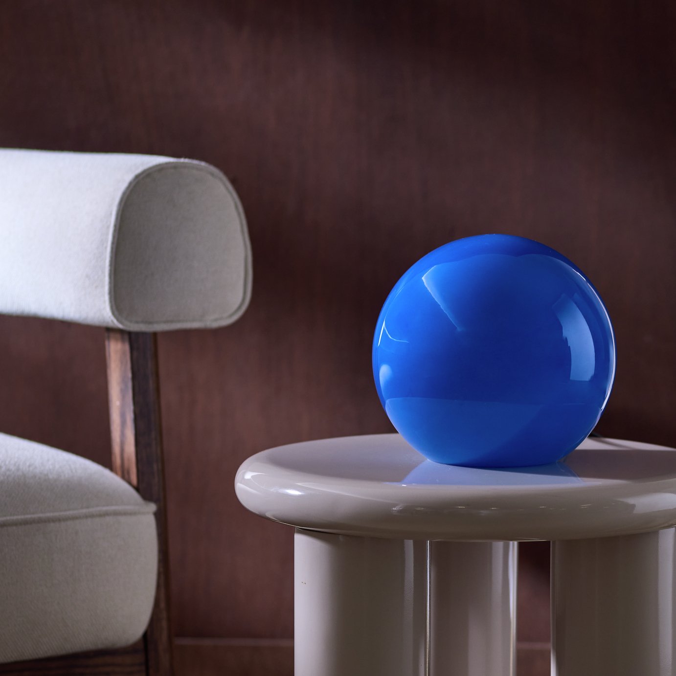 Habitat Caliban Globe Glass Table Lamp