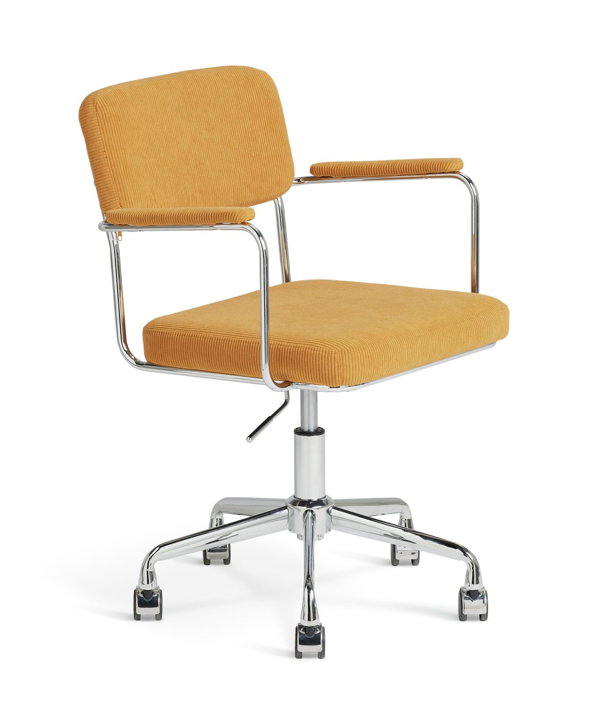 Habitat Ezra Fabric Office Chair - Yellow