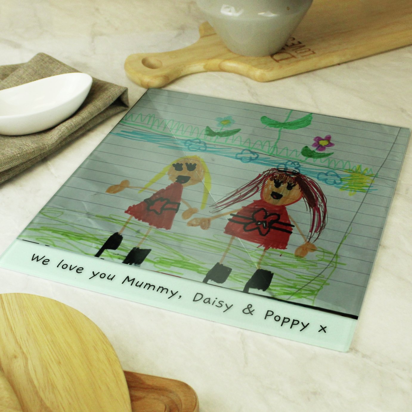 Personalised Message Childrens Chopping Board