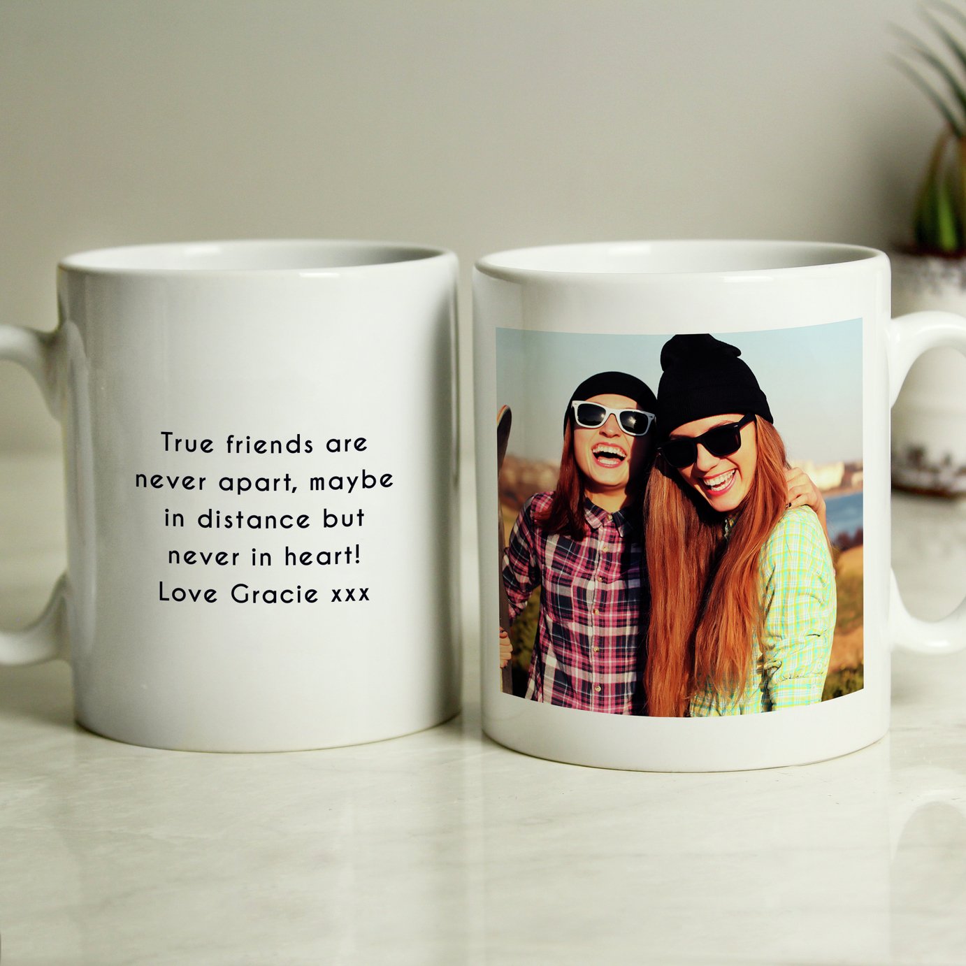 Personalised Message Photo Upload Mug