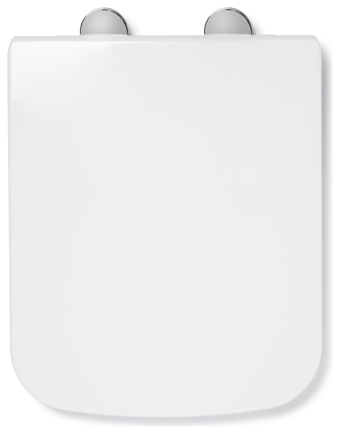 Cryodex Leven Plastic Square Toilet Seat – White