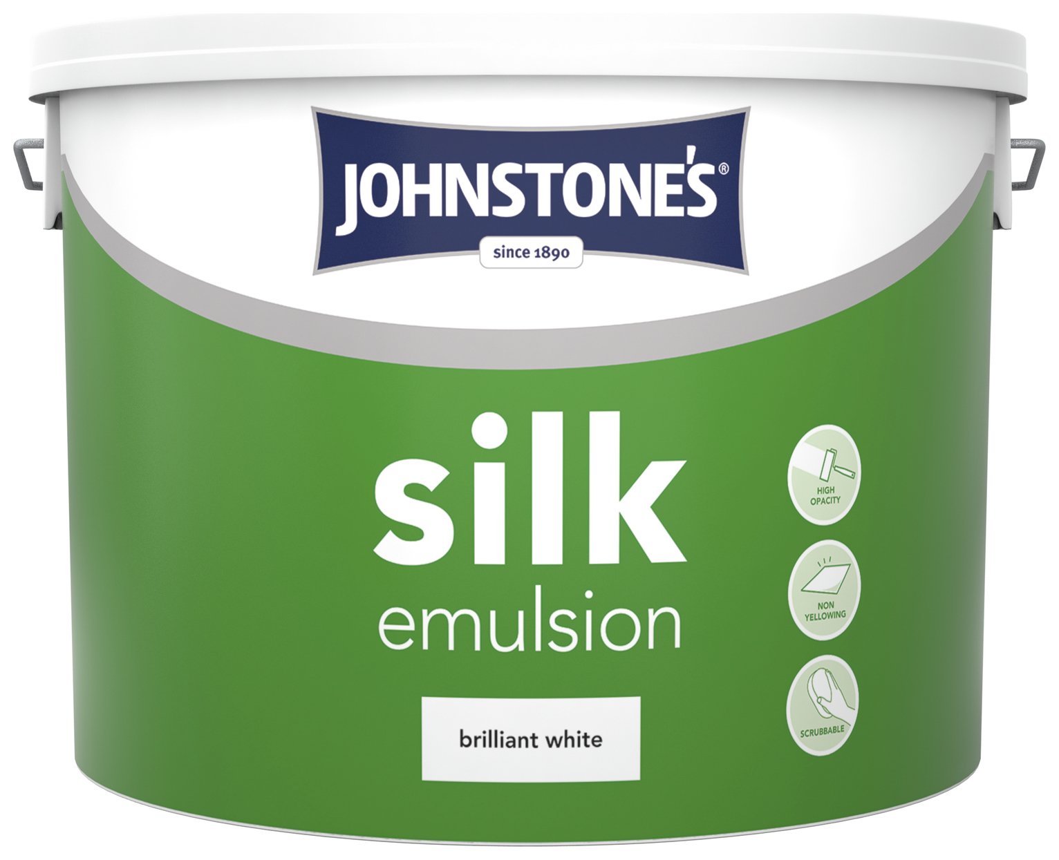 Johnstone's - Contract Silk Paint - Brilliant White - 10L