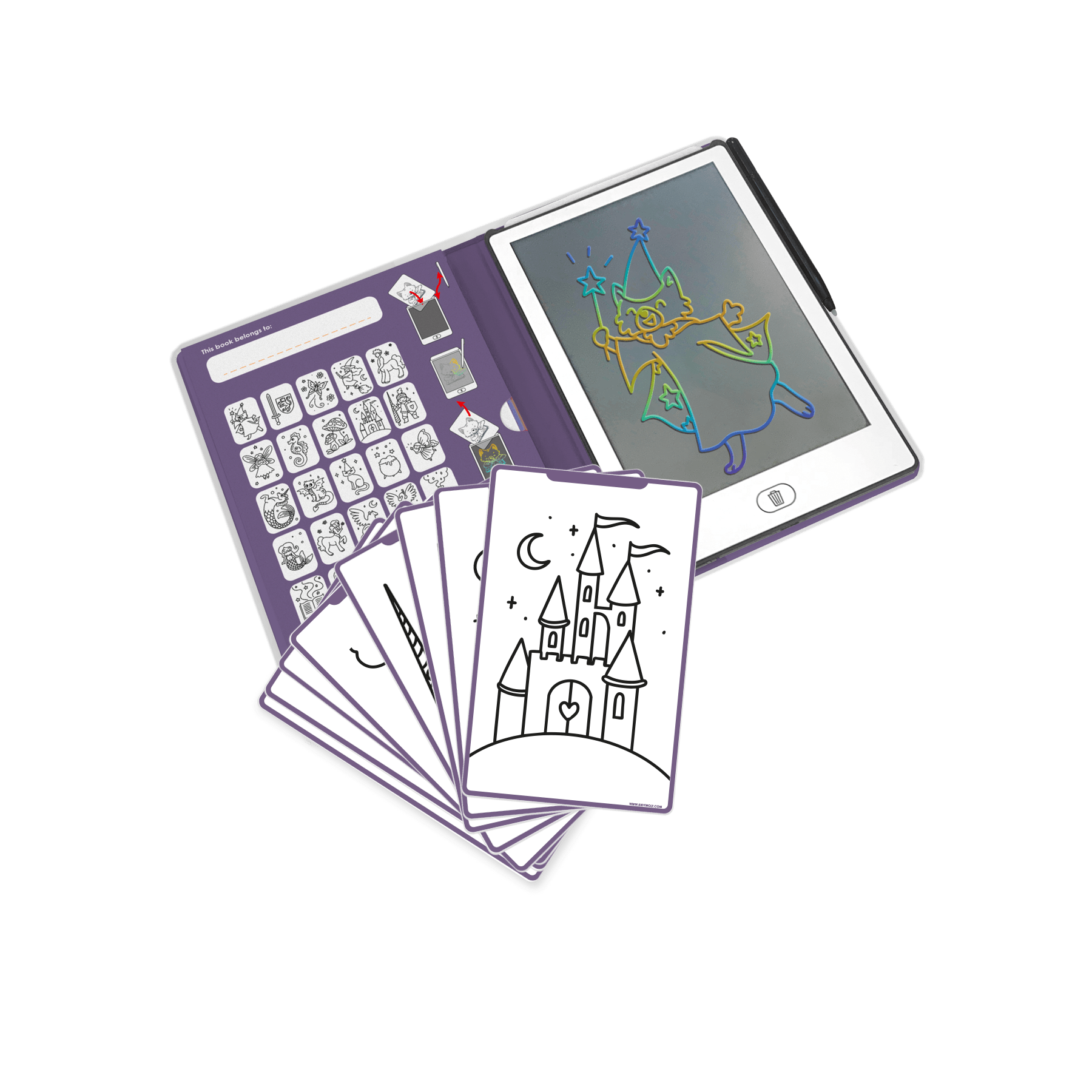 KIDYWOLF KIDYDRAW MINI LCD Drawing Tablet Once Upon a Time