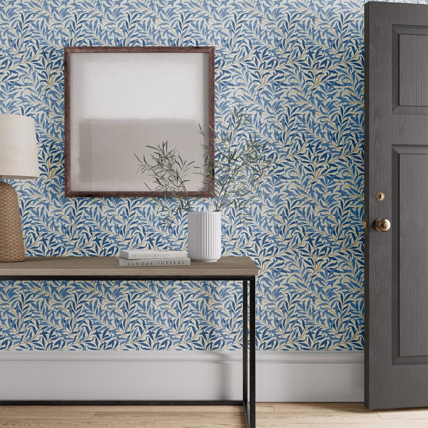 Morris & Co. Willow Bough Blue Floral Wallpaper