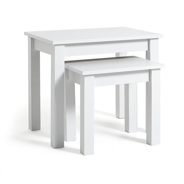 Grey white deals nest of tables