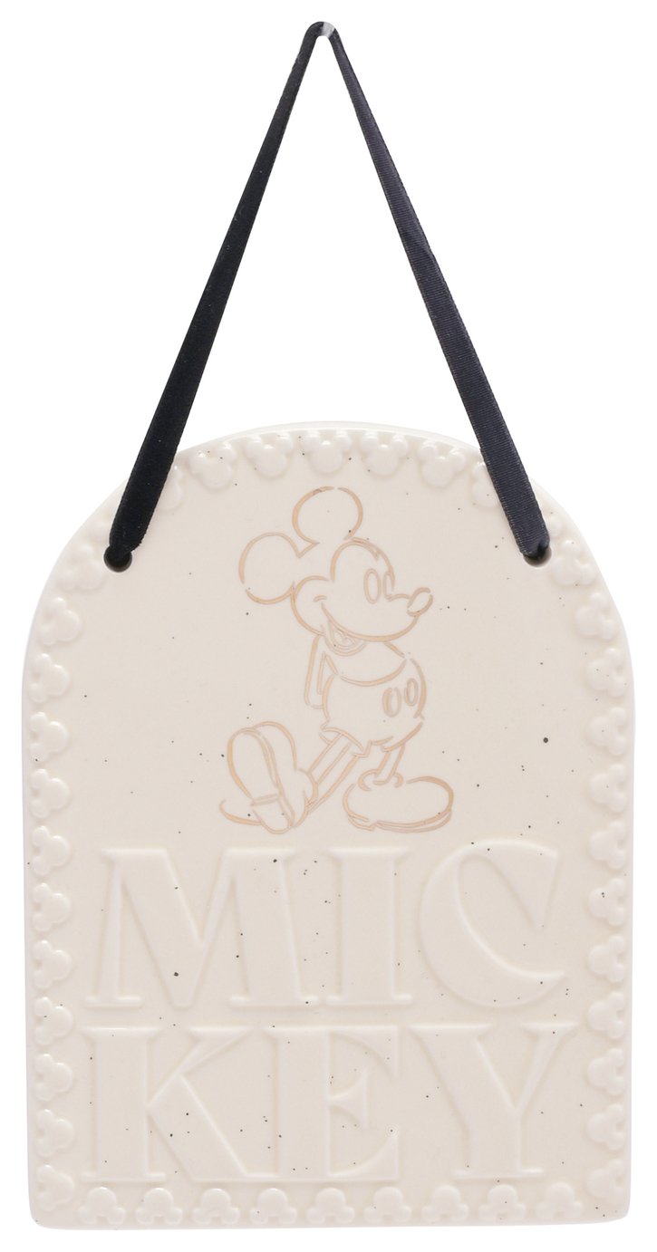 Disney Mickey Mouse Ceramic Plaque 