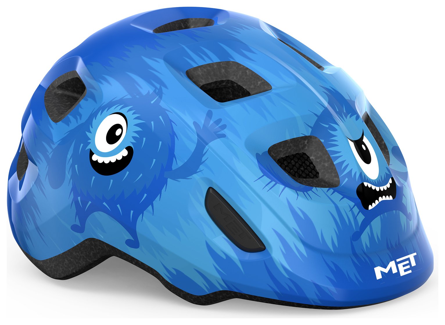 Met Hooray Kids Helmet - Blue Monsters Glossy