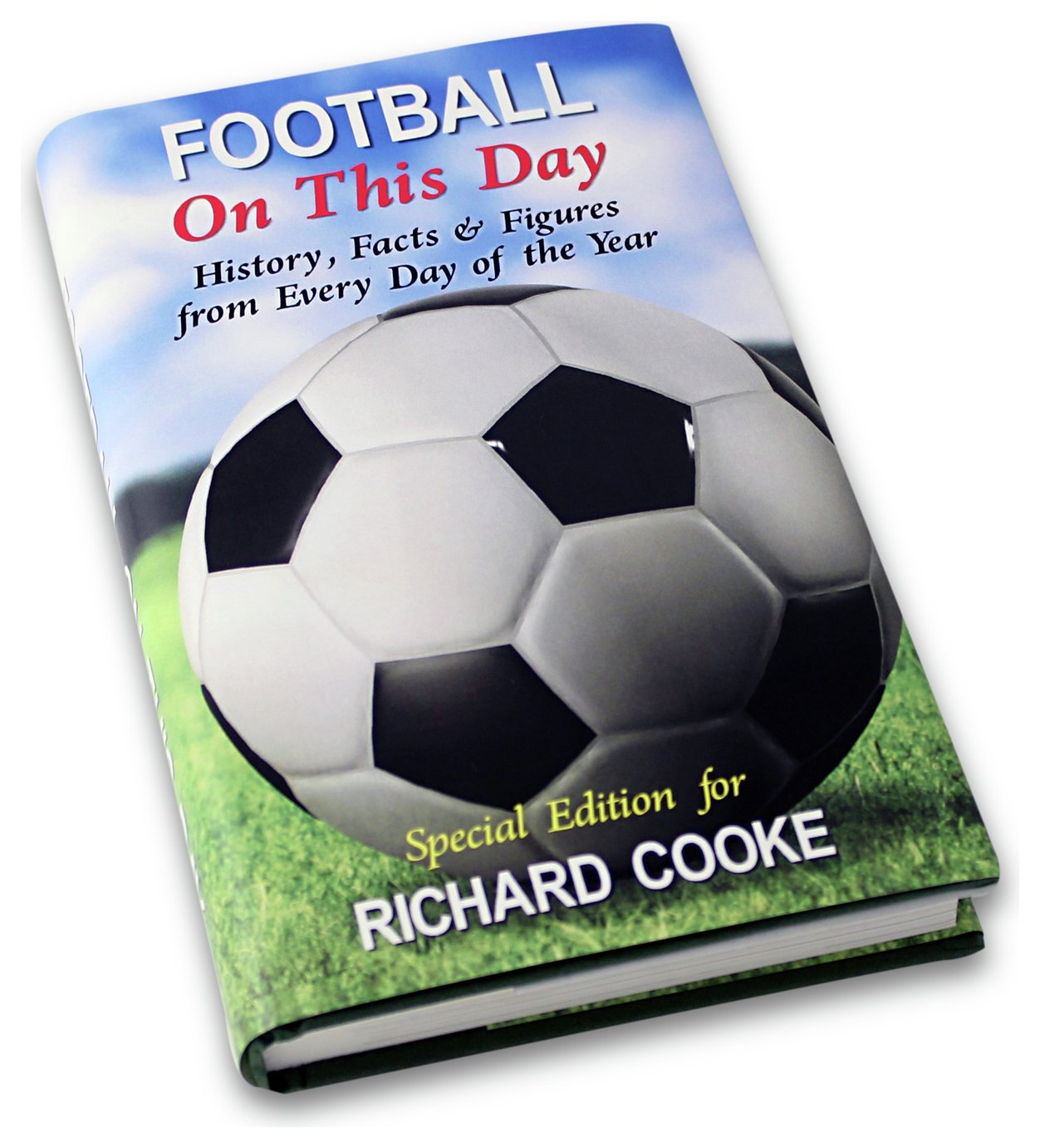 Personalised Message Football On This Day Book