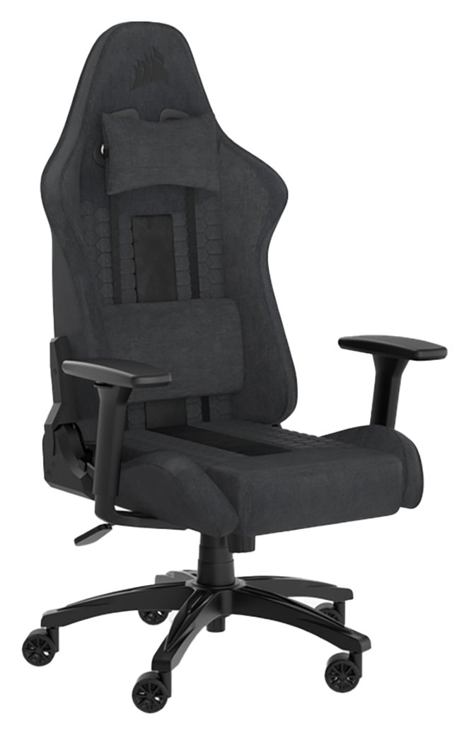 Buy CORSAIR TC100 RELAXED Gaming Chair Black Gaming chairs Argos