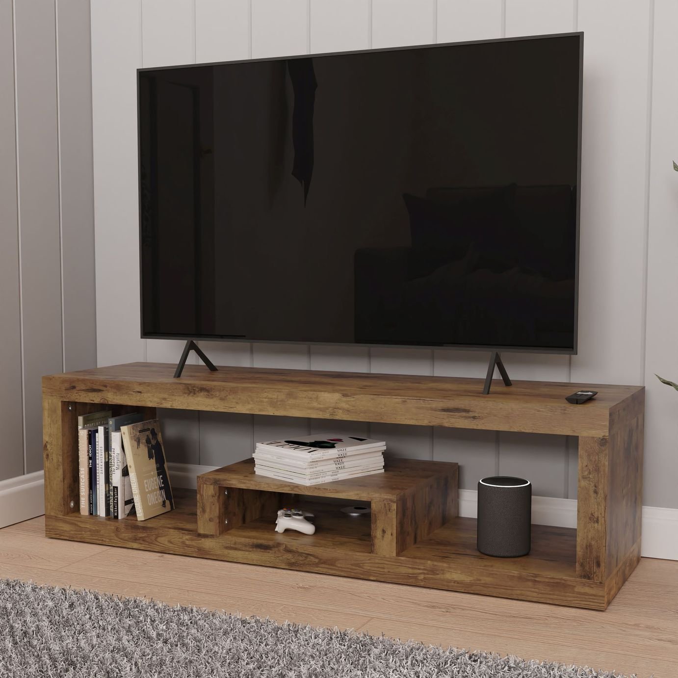 GFW Jakarta TV Unit - Mango Wood Effect