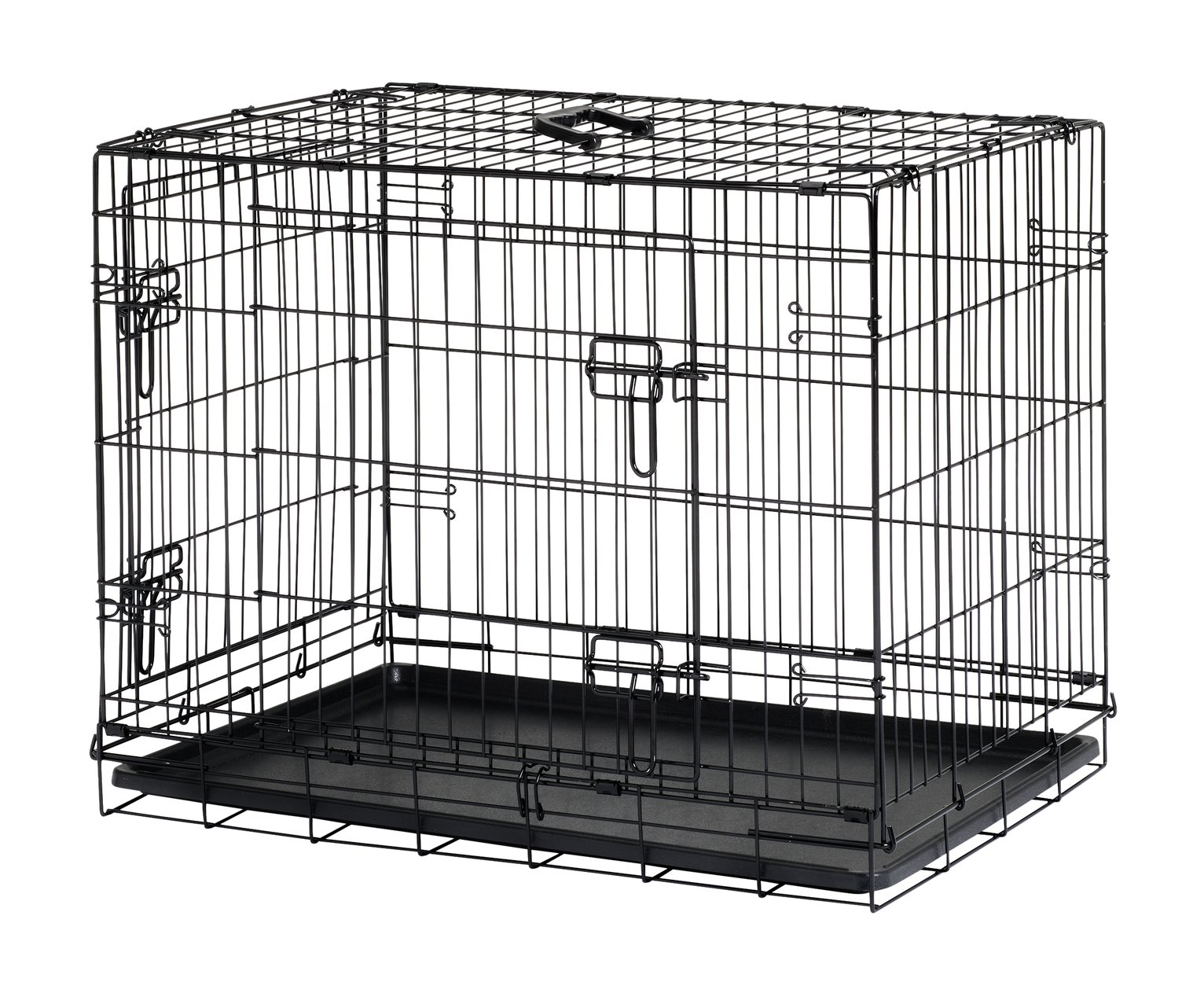 Double Door 30 inch Pet Cage - Medium