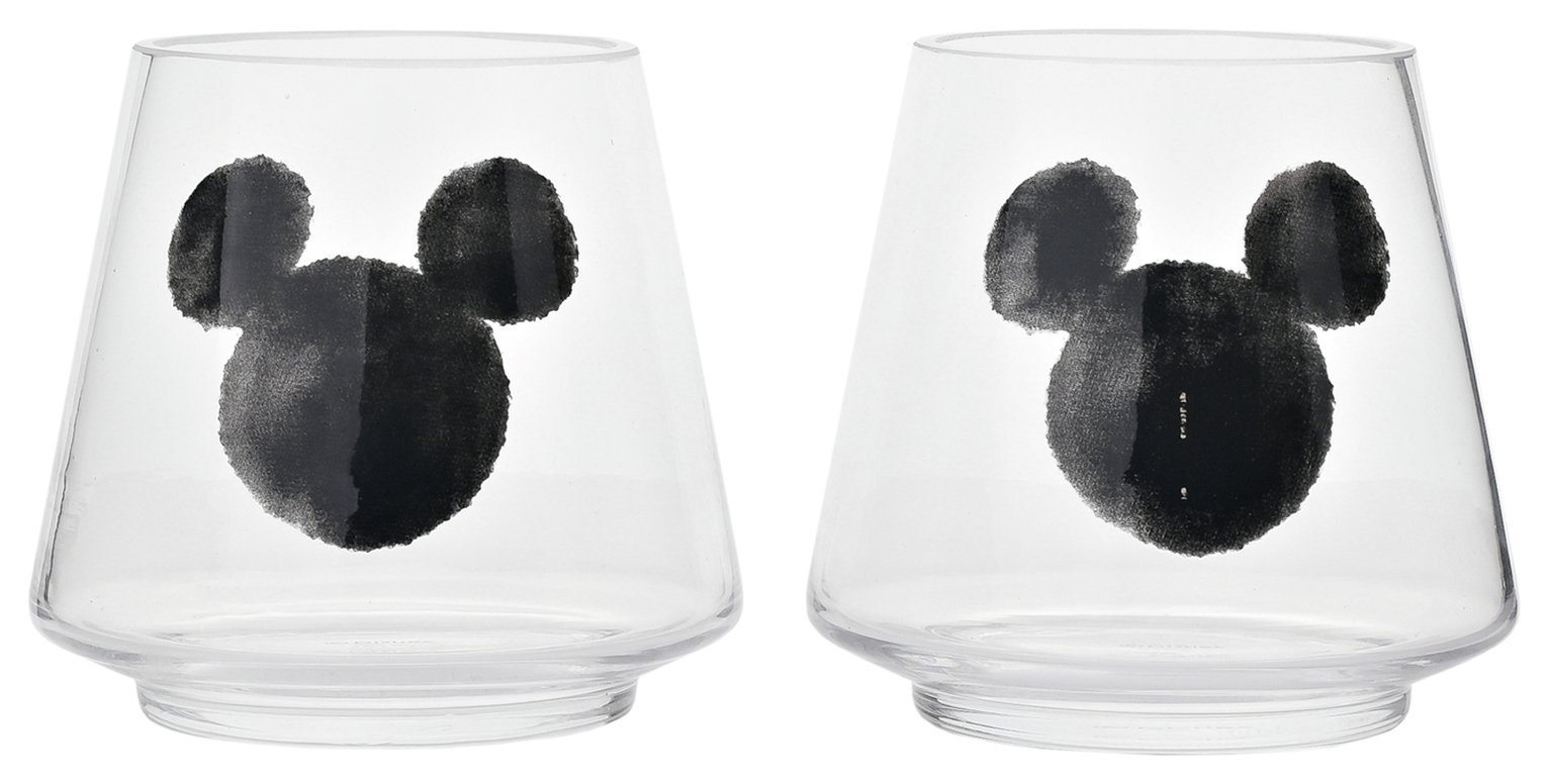 Disney Mickey Mouse Shaped Candle Holders - Set of 2