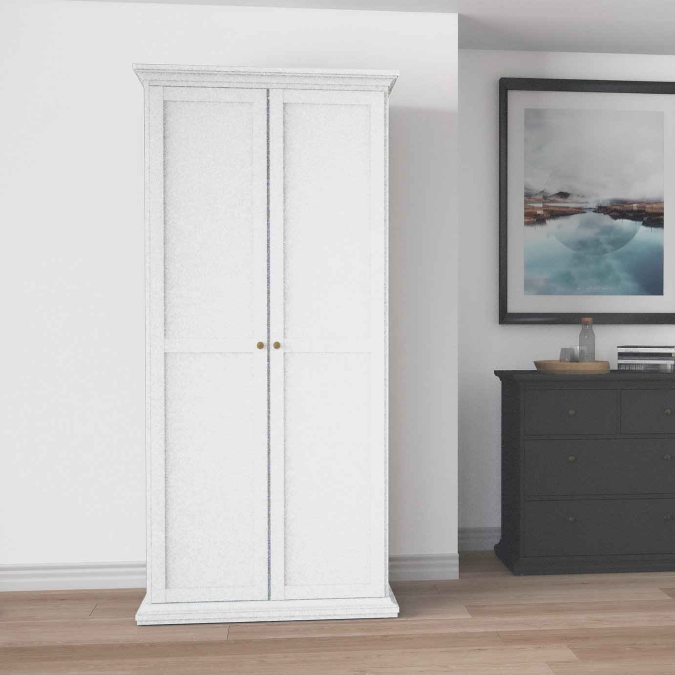 Tvilum Paris 2 Door Wardrobe