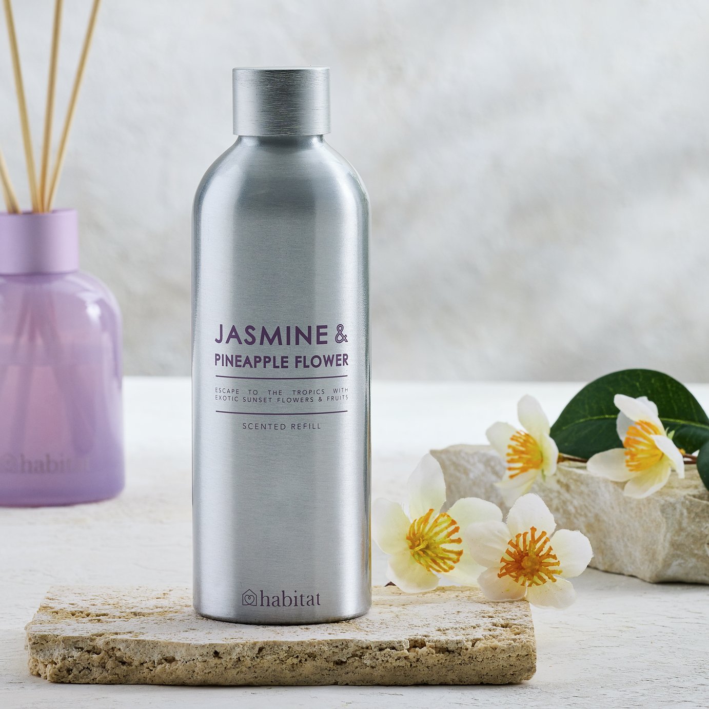 Habitat 180ml Diffuser Refill -Jasmine and Pineapple Flower