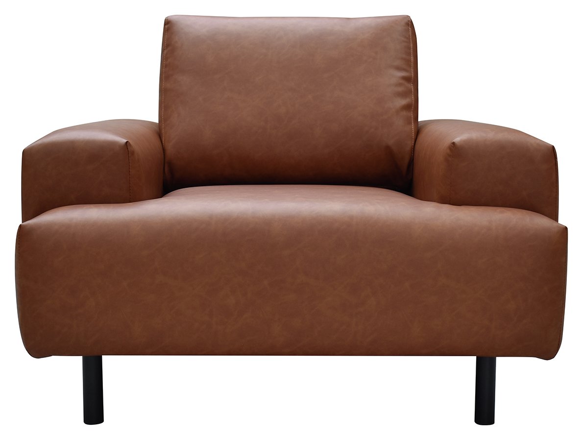Habitat Julien Faux Leather Armchair - Tan