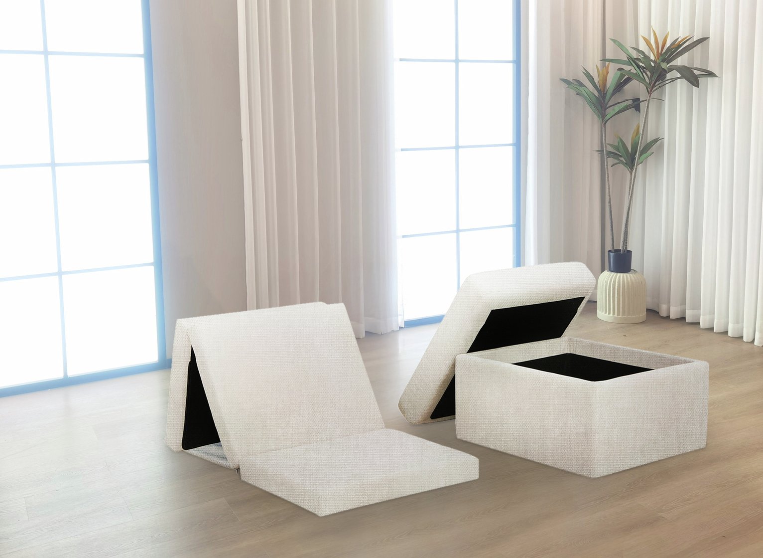 Argos Home Faron Fabric Bed in a Box