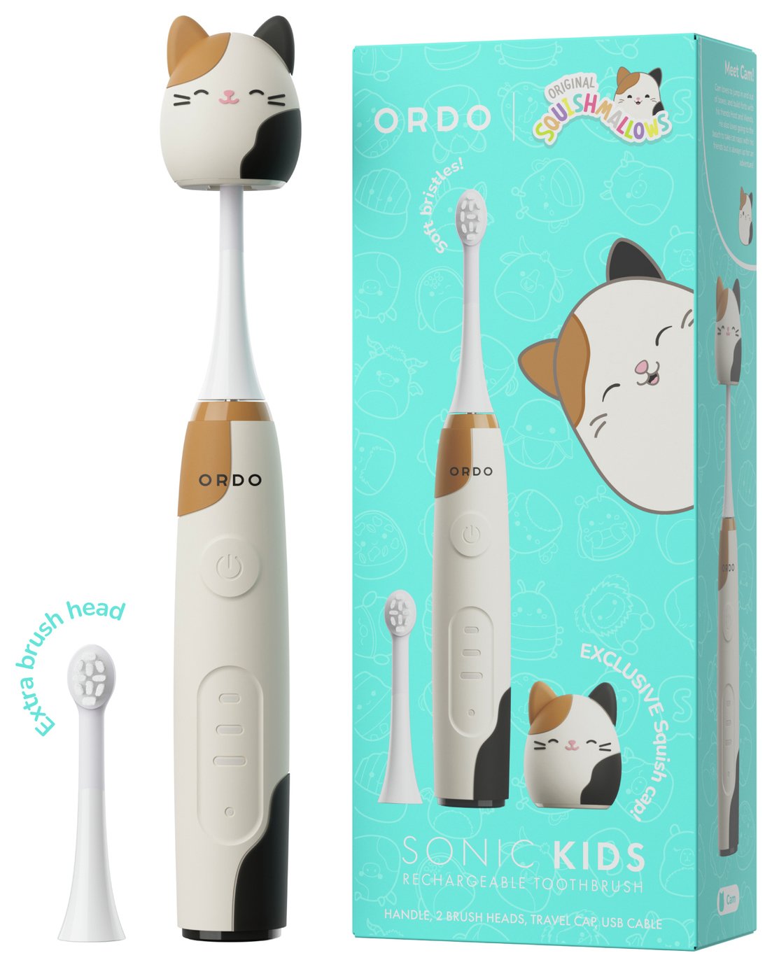 Ordo Cam Squishmallows Sonic Kids Electric Toothbrush