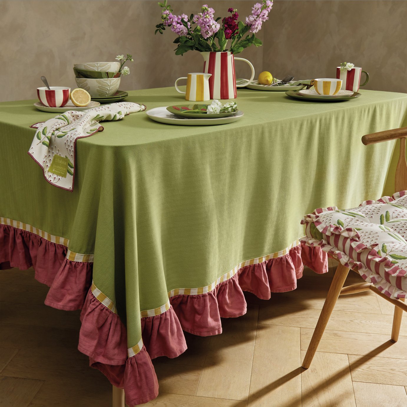 Habitat x Sanderson & National Trust Stripe Tablecloth