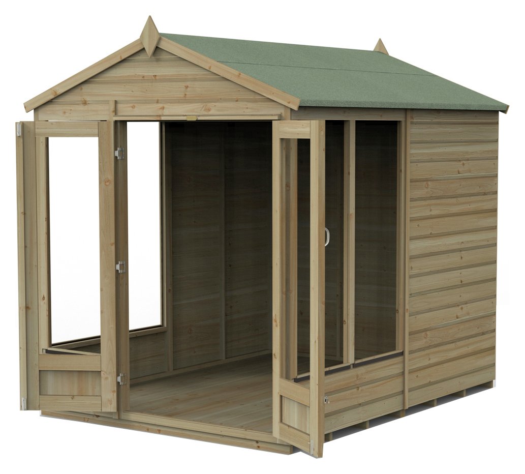 Forest Beckwood Shiplap Apex Summerhouse - 6 x 8ft
