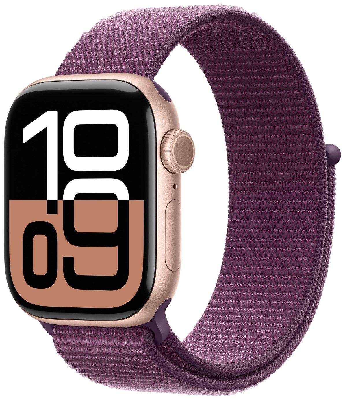 Buy Apple Watch Series 10 GPS 42mm Rose Gold Plum Sport Loop