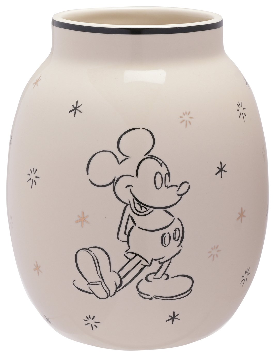 Disney Mickey Mouse Gold Foiled Vase