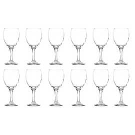 Home Essentials Set of 12 Wine Glasses