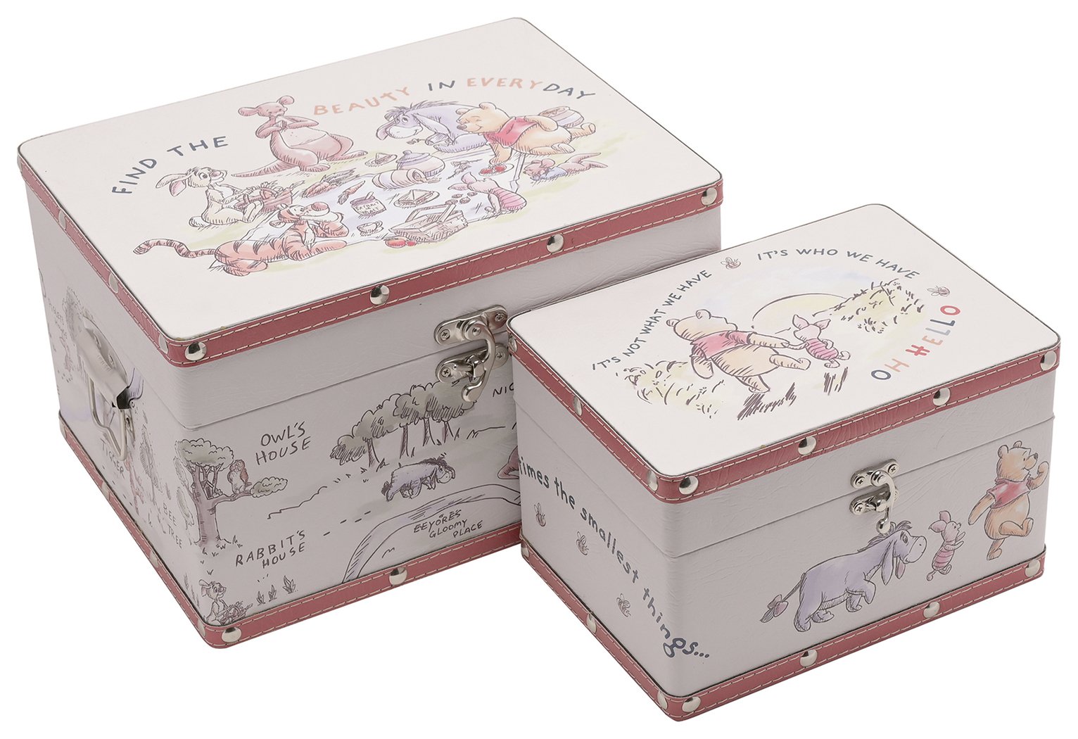 Disney Winnie The Pooh Storage Boxes - Set of 2