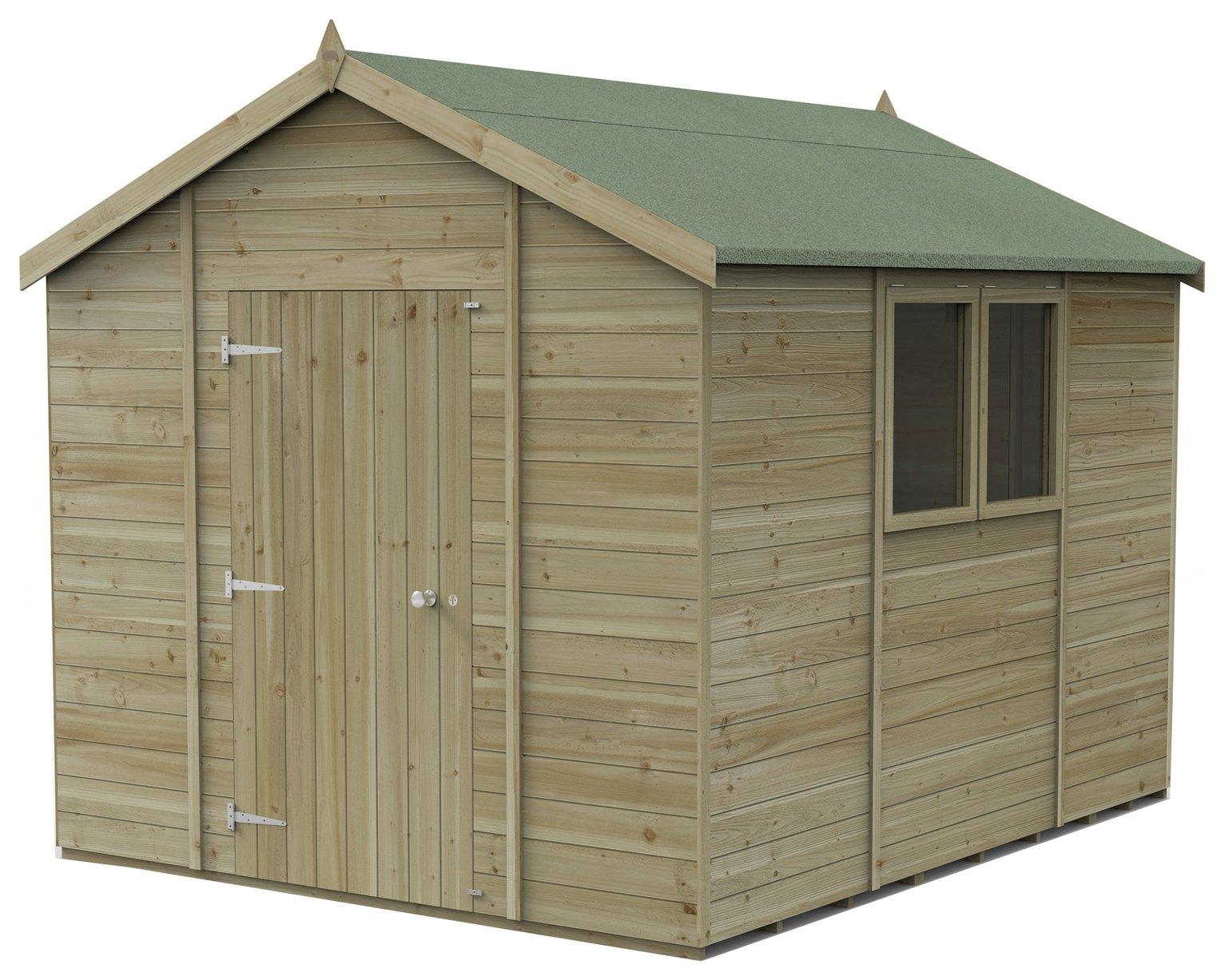 Forest Timberdale 2 Windows Apex Shed - 10 x 8ft