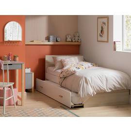 Habitat Melby Single Trundle Bed with 2 Mattress -White