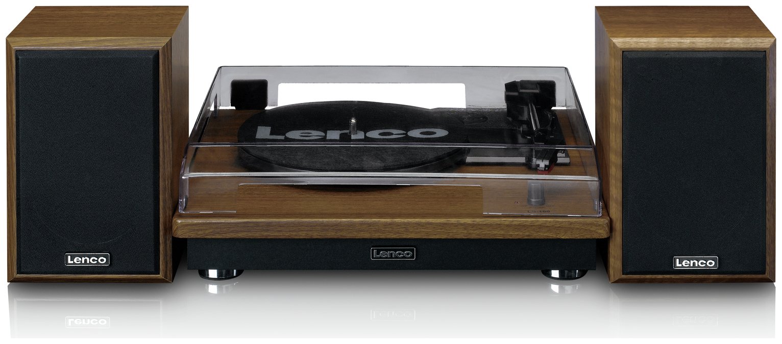 Lenco LS-100WD Belt-Drive Turntable with Bluetooth - Oak