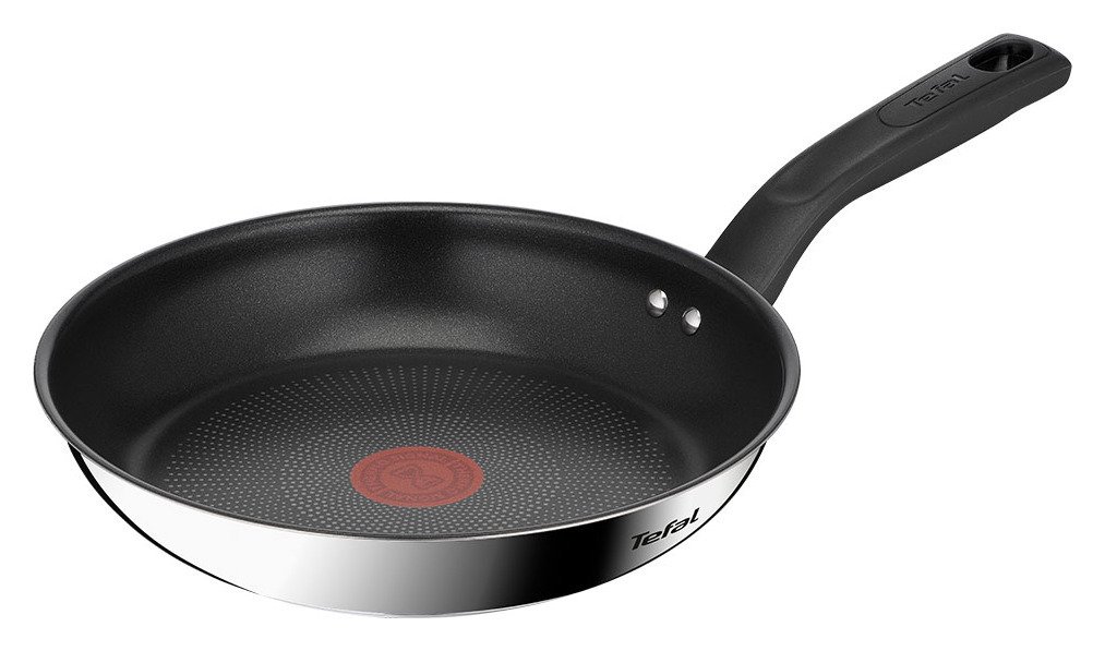 Tefal Titanium Max 24cm Stainless Steel Frying Pan - Silver