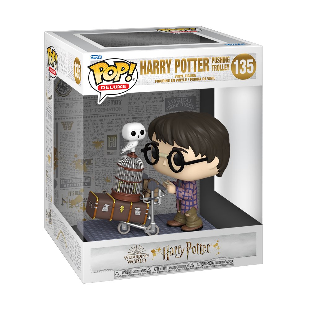 Harry Potter POP Deluxe Harry Pushing Trolley Figure