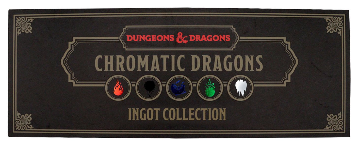 Dungeons & Dragons Chromatic Dragons Ingot Set