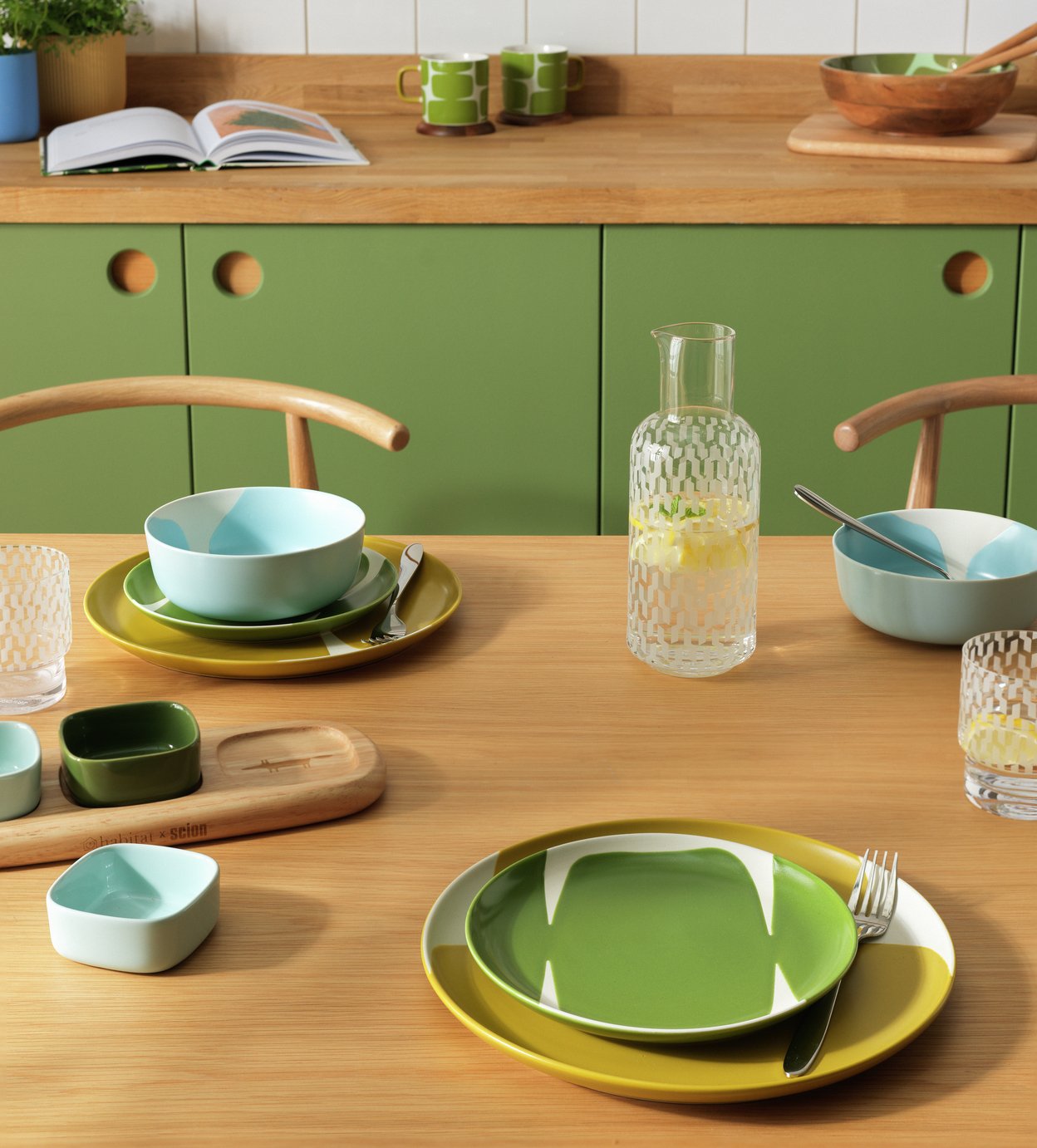 Habitat x Scion Lohko 12 Piece Stoneware Dinner Set