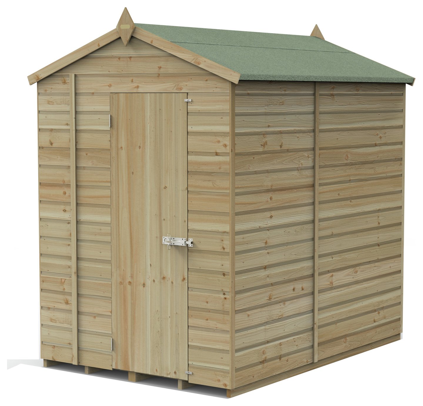 Forest Beckwood Shiplap Windowless Apex Shed - 5 x 7ft