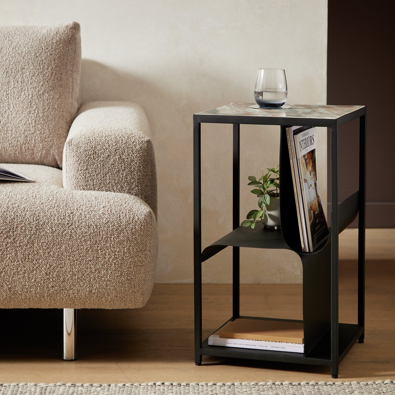 Habitat Sarai Side Table - Black