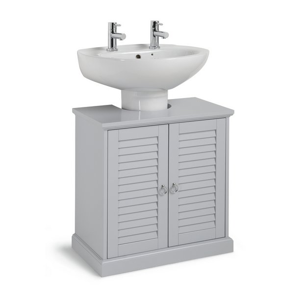 Grey under on sale sink cabinet