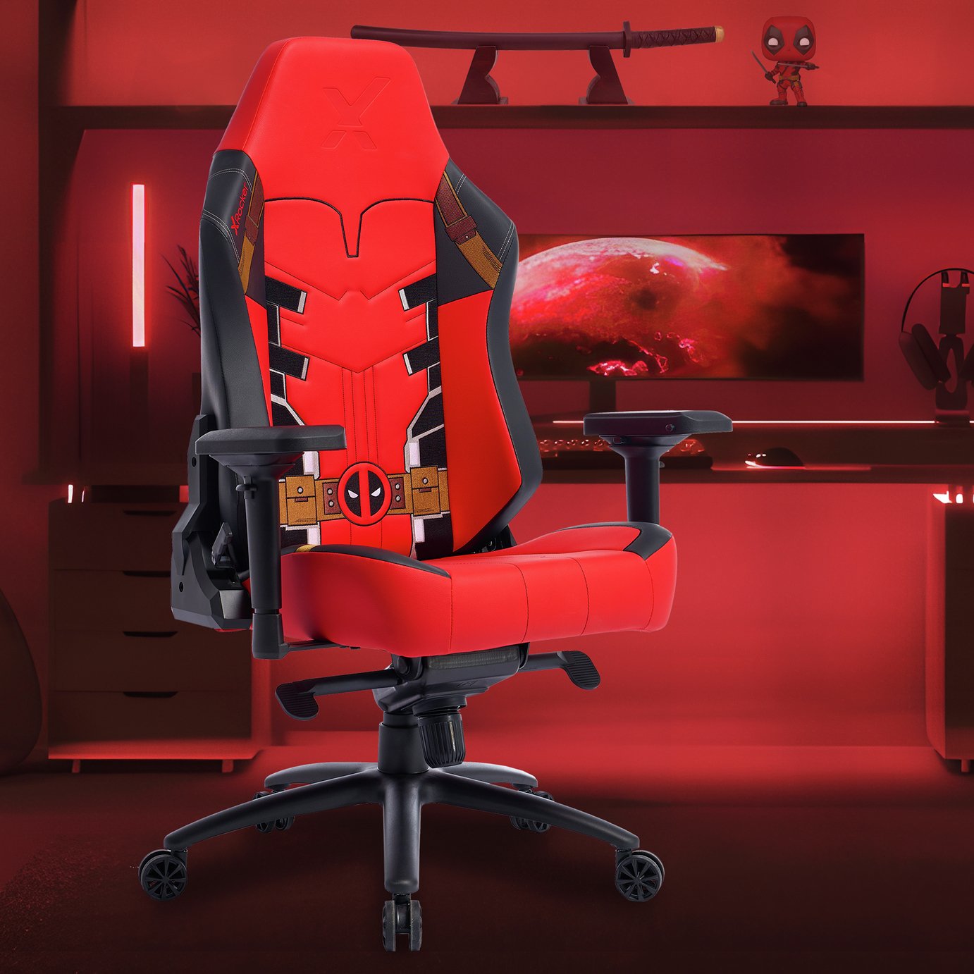 X Rocker Onyx Gaming Chair - Marvel Deadpool