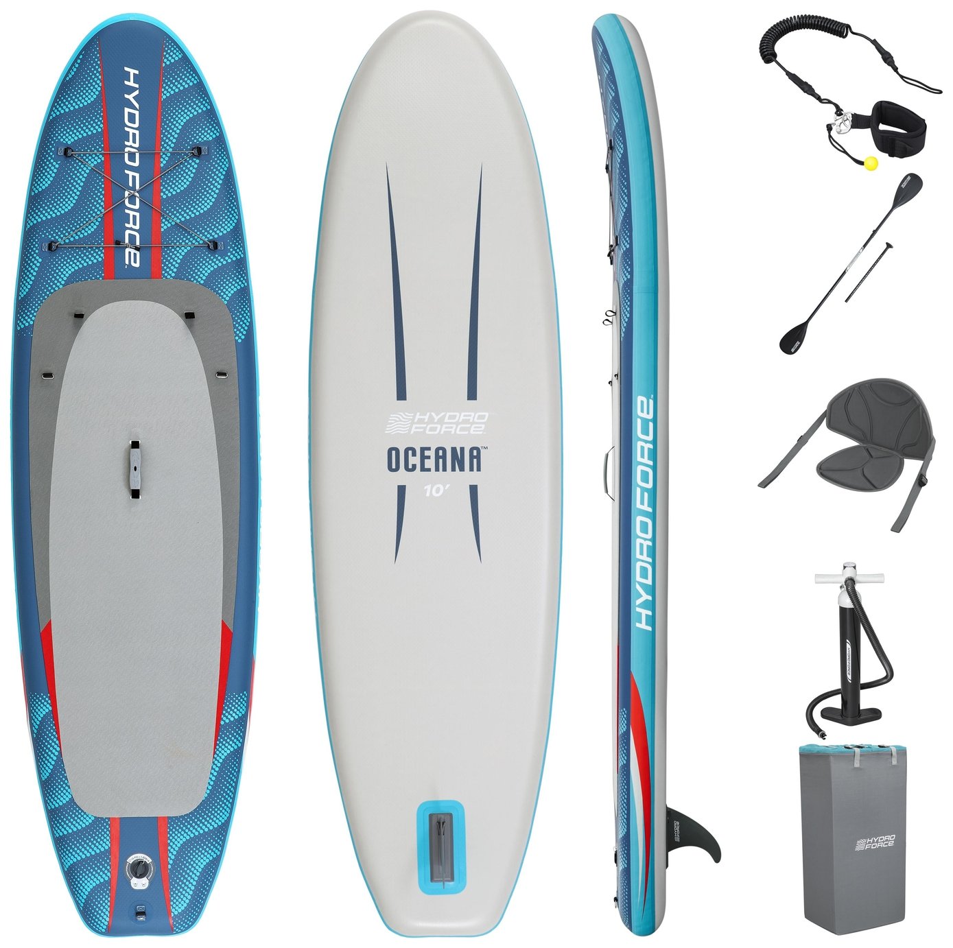 Hydro Force Oceana 10' Stand-Up Paddleboard and Kayak Set