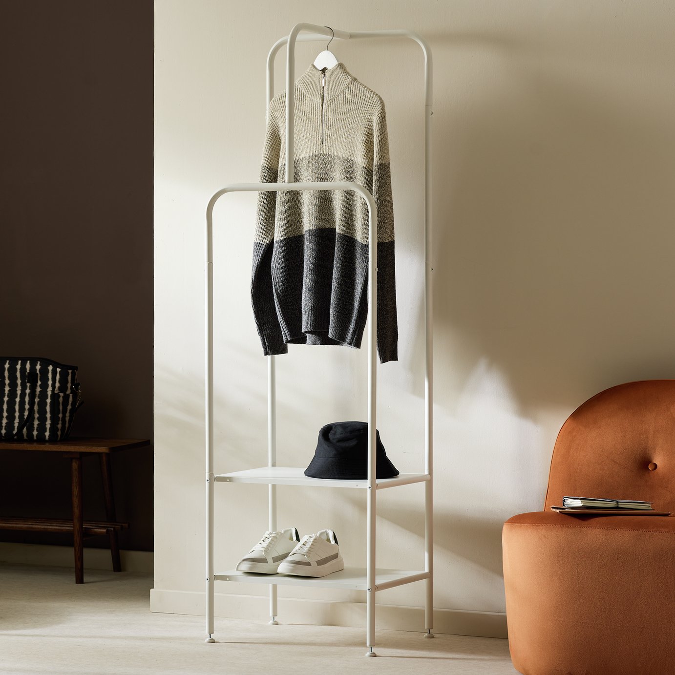 Habitat Milah Double Clothes Rail - White