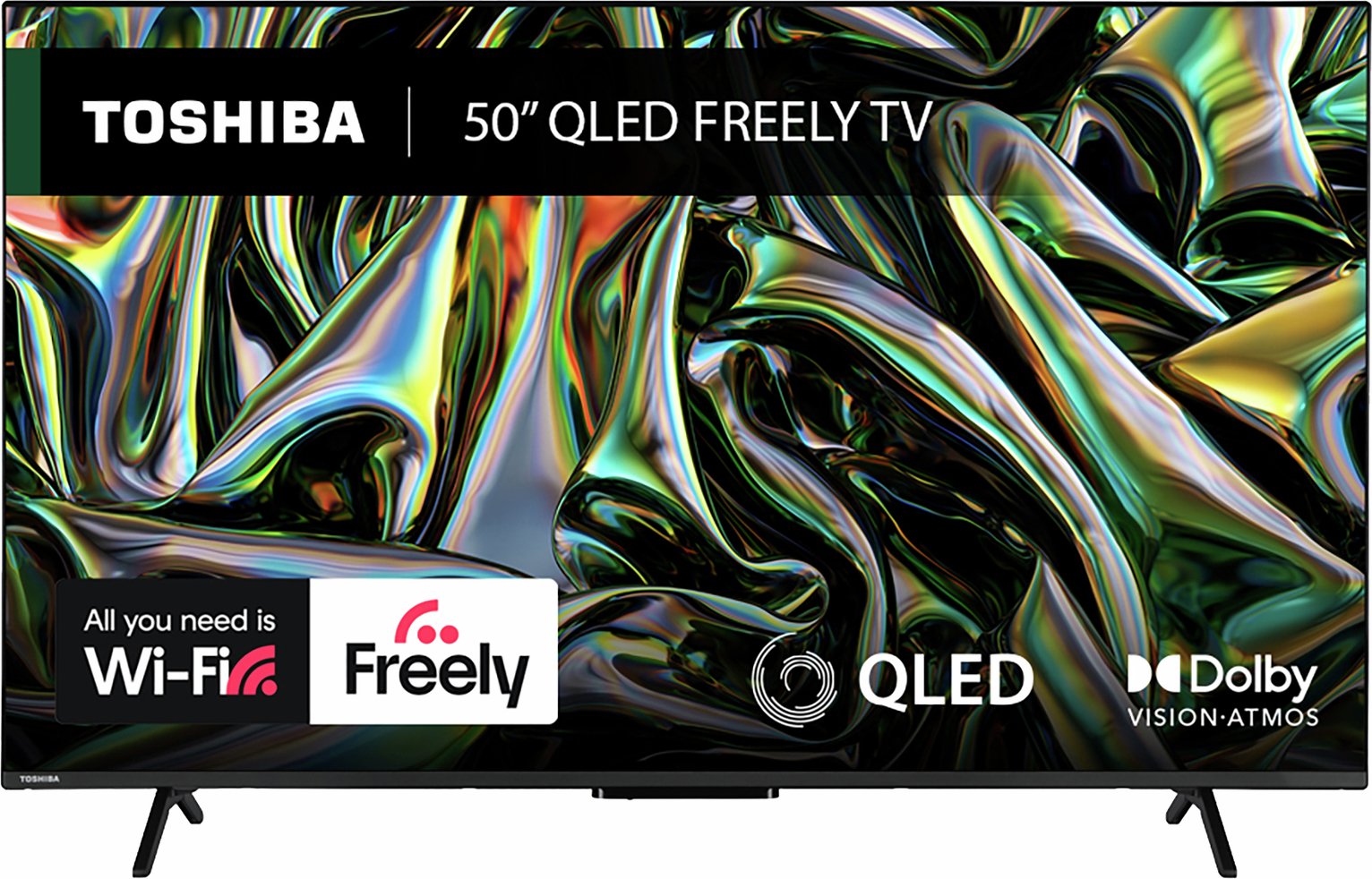 Toshiba 50 Inch 50QV2F63DB Smart UHD HDR QLED Freely TV